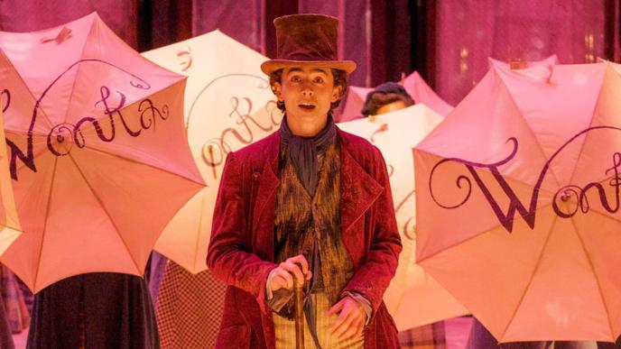Timothee Chalamet as Willy Wonka in Wonka