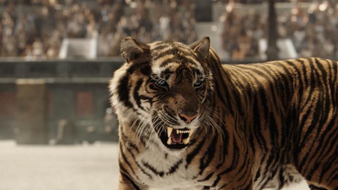 CG Tiger snarls at opponent in Pepsi commercial